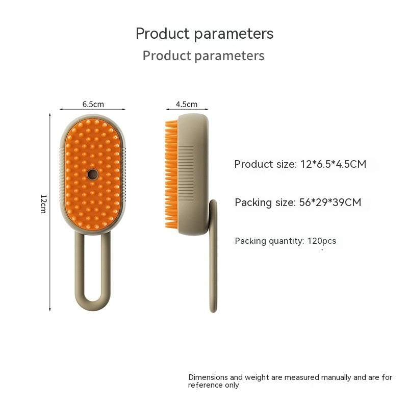 Pawora grooming brush specifications, dimensions, and charging details